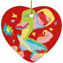 SUBORNH Ceramic Heart Ornament - Happyboca