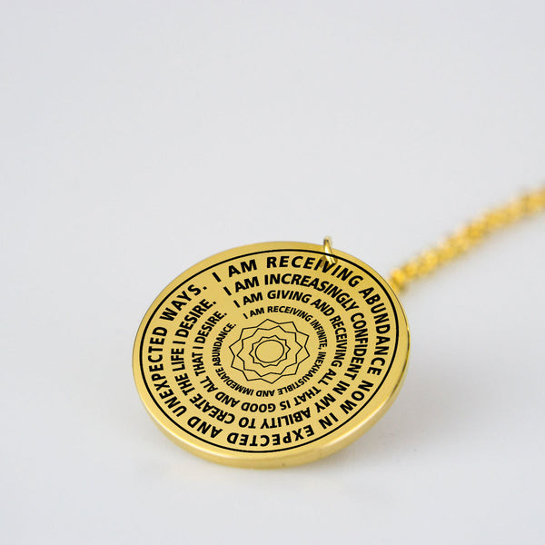 Pure Energy - Shiny Gold Pendant - Happyboca