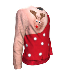 Hairy Reindeer Ugly Sweater (Unisex) - Happyboca