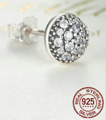 925 Sterling Silver Dazzling Droplets, Clear CZ Small Stud - Happyboca