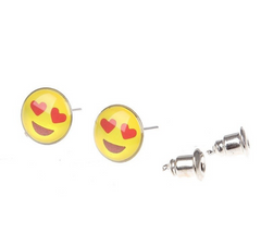 36 Pairs Stud Fashion Cartoon Smile Face Earrings - Happyboca
