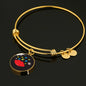 Luxury Bangle With Circle Pendant - Happyboca