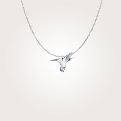 Necklace With A Humming Bird Pendant - Happyboca