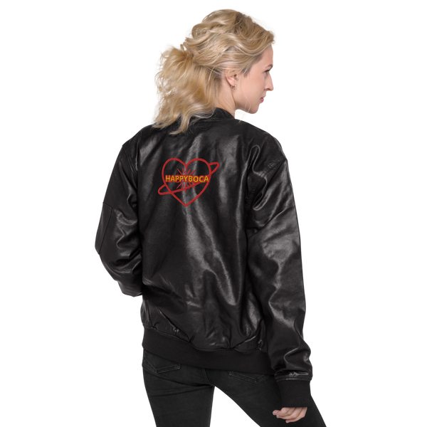 Leather Bomber Jacket