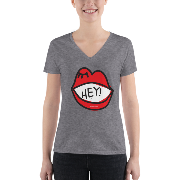 Deep V-neck Tee (RUNS SMALL) - Happyboca