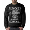 Men Merry Christmas Long Sleeve Cotton Tee Casual Sweatshirt Top Blouse Shirt - Happyboca