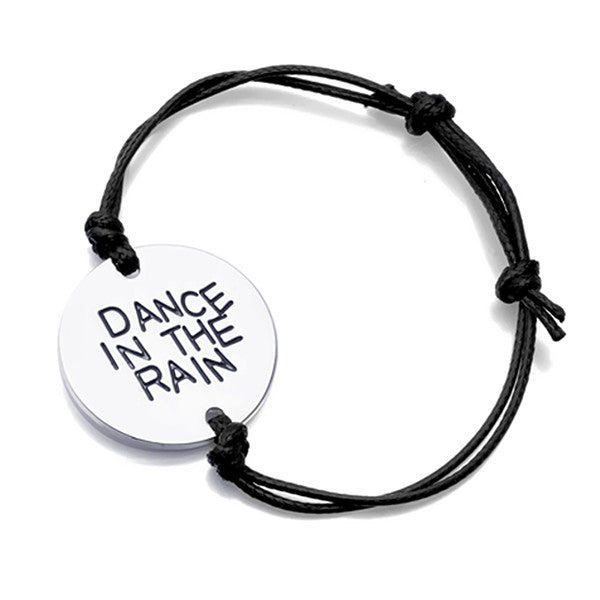 Dance In The Rain Hand Stamped Bracelet - Happyboca