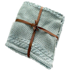 Cozy Cotton-Knit Mermaid Tail Blanket - Happyboca