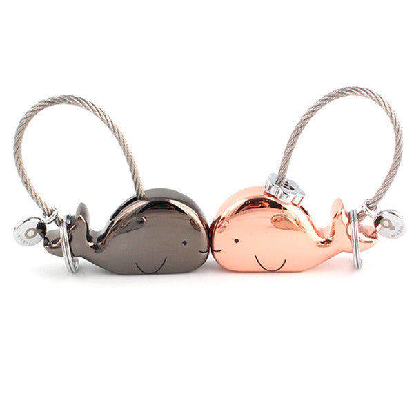 Whale Key Ring For Lovers With Free Gift Box - Happyboca