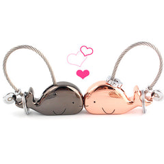 Whale Key Ring For Lovers With Free Gift Box - Happyboca