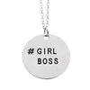 #GirlBoss Pendant Necklace - Women Empowerment - Happyboca
