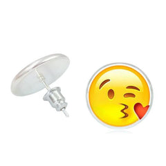 ANGRY Fun Emoji Stud Earring - Happyboca