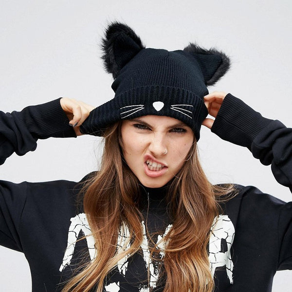 Fashion Cute Cat Winter Hat - Happyboca
