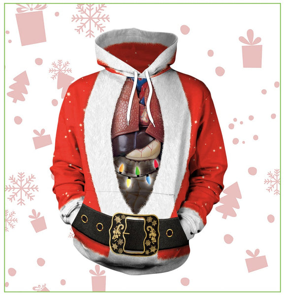 Christmas 3D Printed Hoodie - Happyboca